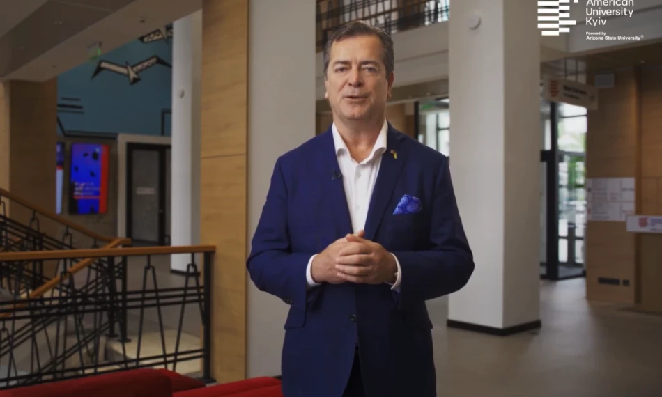 AUK President Dan Rice congratulated the first 32 AUK students who graduated from Arizona State University 