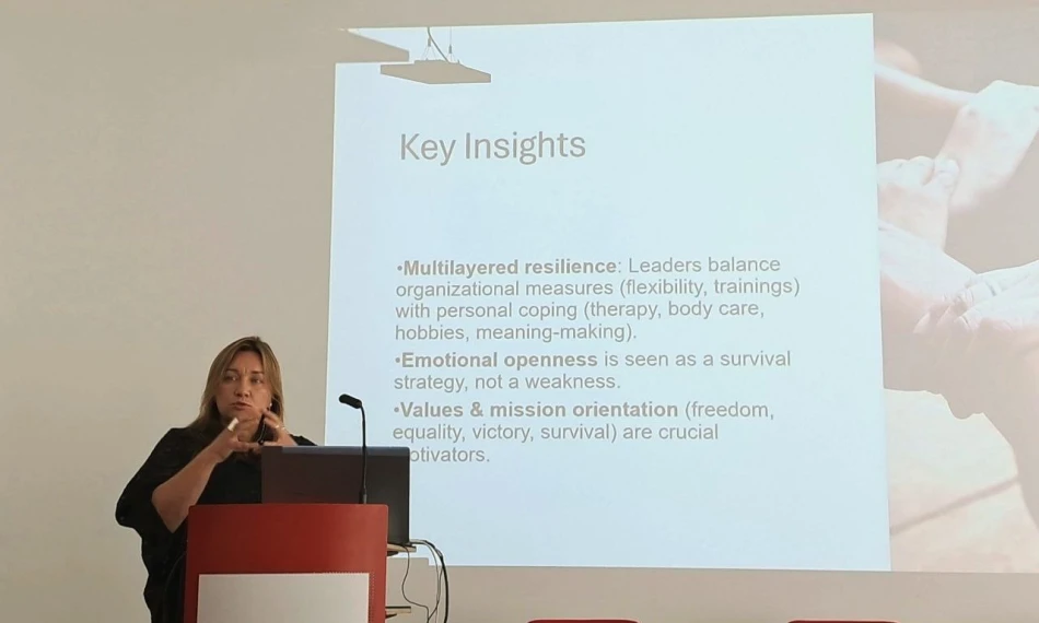 Hanna Shvindina Contributed to International Discussion on Care, Leadership, and Resilience in Wartime Ukraine 