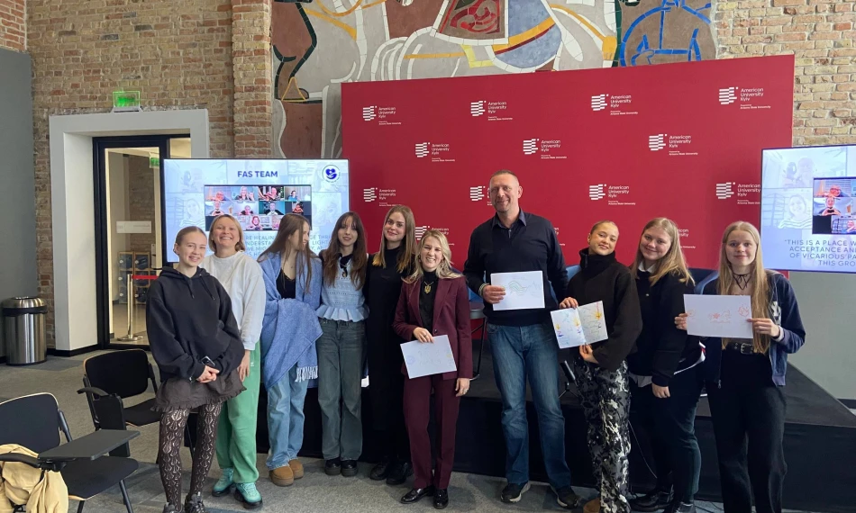 American University Kyiv Psychology Program hosted a trauma-informed workshop “First Aid of the Soul: Group-Based Approaches using Creative Arts Therapy & Low-intensity EMDR” 