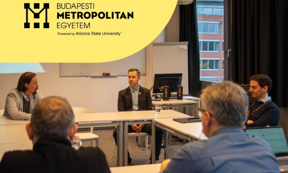 Sergiy Tytenko participated in a scientific seminar dedicated to Cognitive Design and AI-driven Visualization of Knowledge at Budapest Metropolitan University 